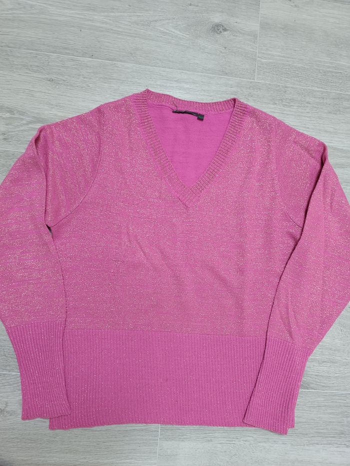 Pull rose pailleté 42/44