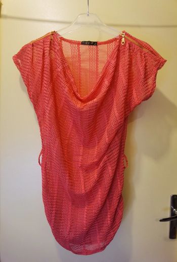 T-shirt corail transparence