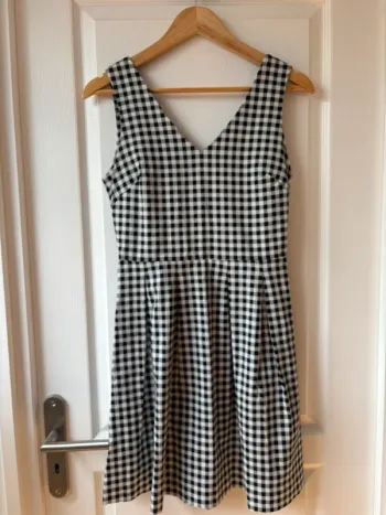 Sublime robe d’été Vichy noir et blanc - Camaïeu - T36