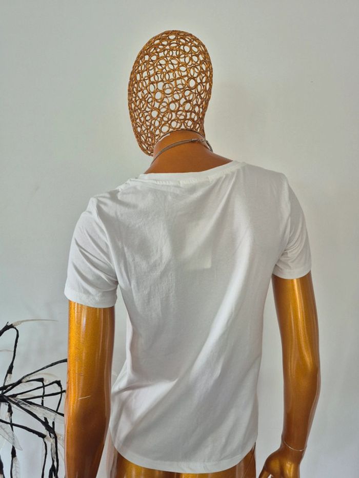 Tee-shirt Blanc Femme Taille L/40 - photo numéro 2