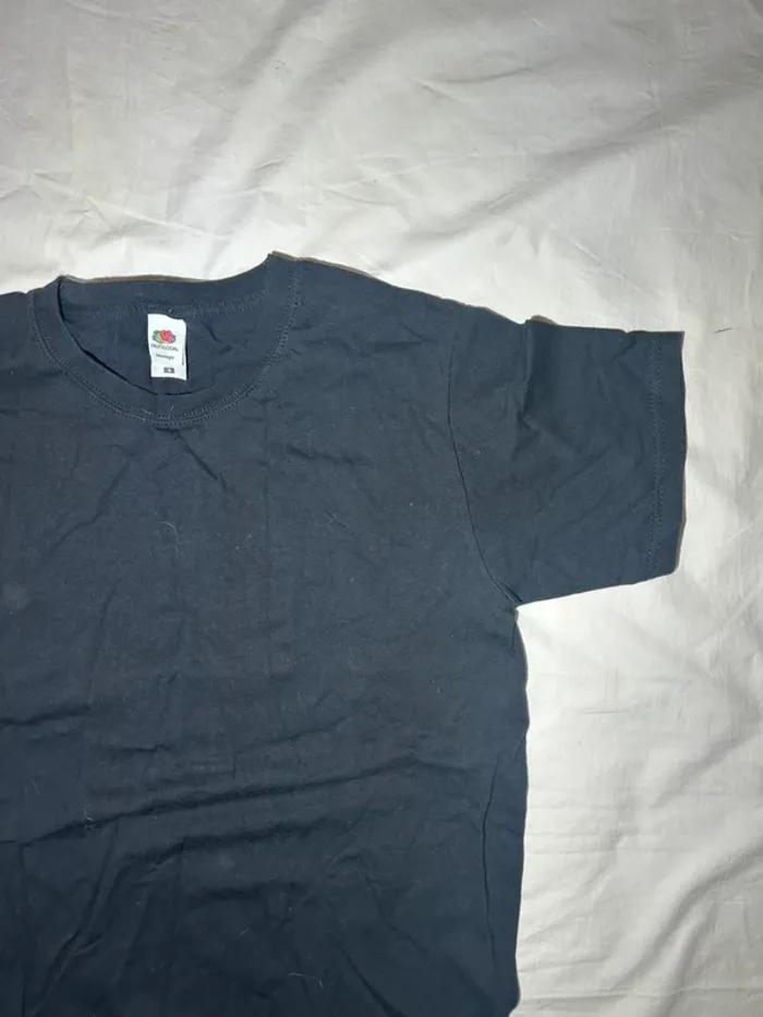 T-shirt noir  fruit of the loom - photo numéro 2