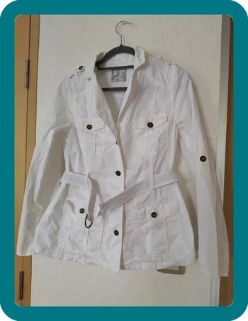 Veste saharienne blanche Mystic