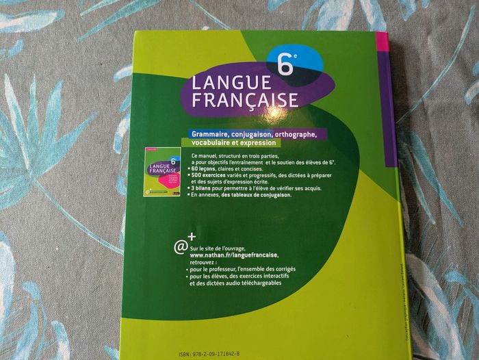 Manuel français 6e - photo numéro 2
