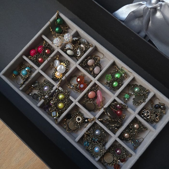 Lot de boucles d'oreilles pendante multicolore - photo numéro 12