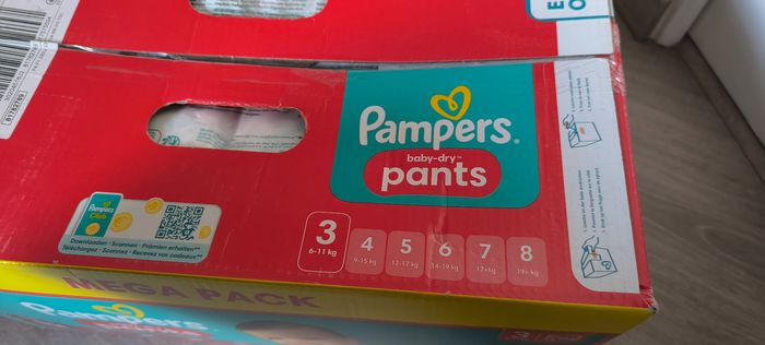 104 Couches Pampers baby dry pants taille 3 - photo numéro 3