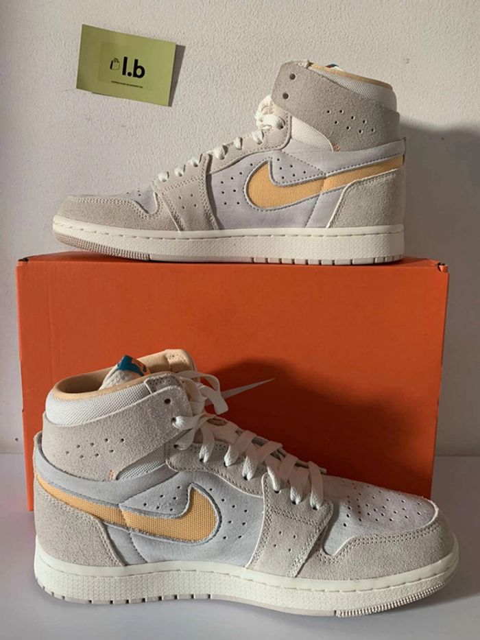 Jordan 1 Zoom Cmft 2 Orewood Brown Bright Citrus Sail 42 - photo numéro 2