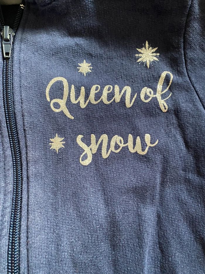 Gilet « Queen of Snow » Disney Frozen Taille 128 - photo numéro 4