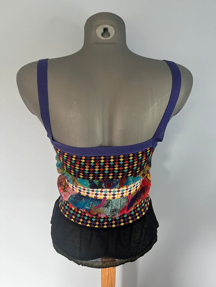 Ensemble multicolore Louise Della (gilet T3 + débardeur T2) - photo numéro 7