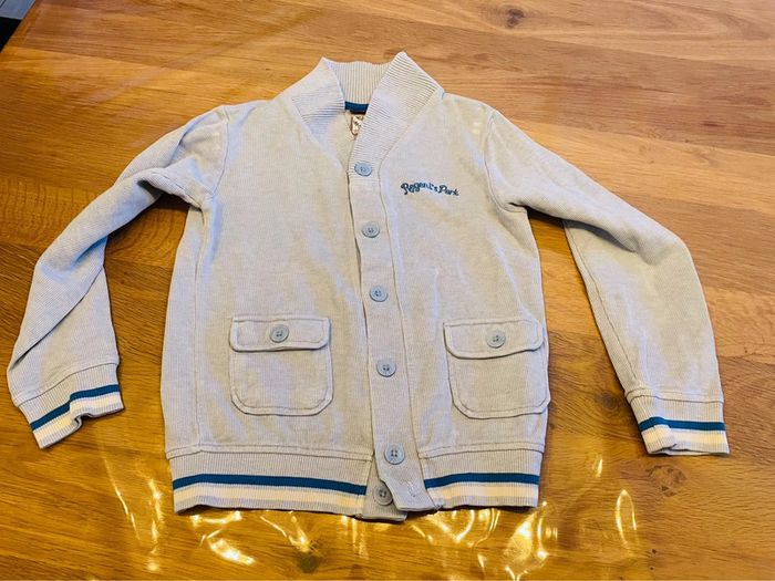 Gilet bleu ciel sergent major 8 ans - photo numéro 2