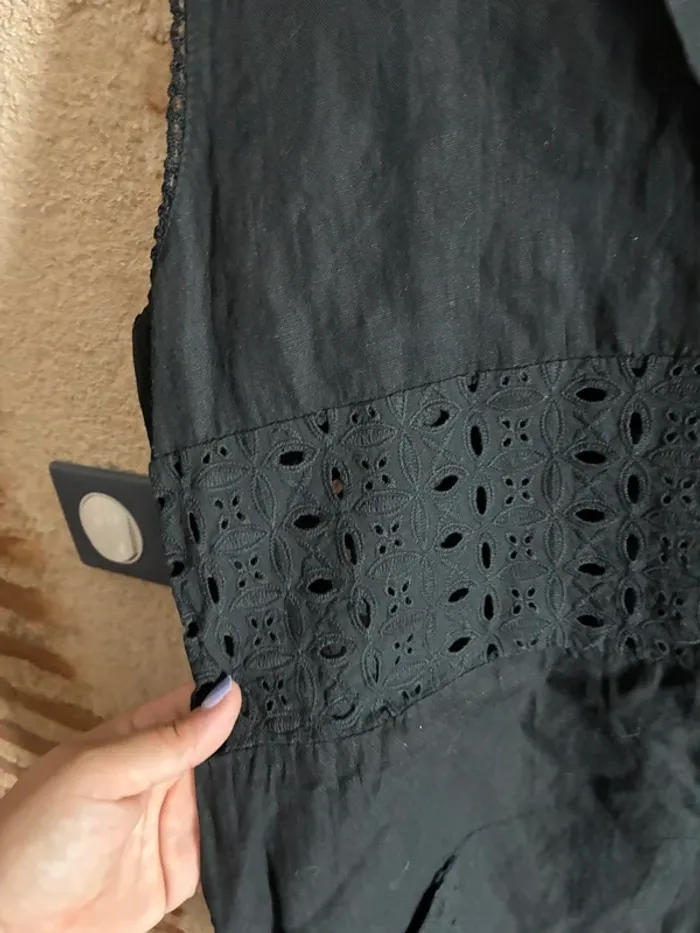 Robe noire en lin - photo numéro 4
