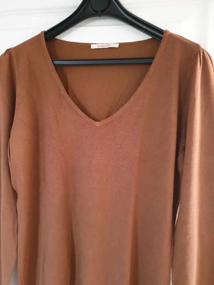 Pull Camaïeu tabac - Taille L