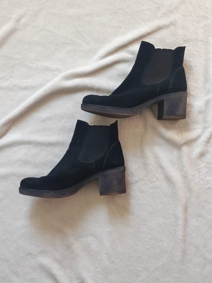 Bottines cuir noire taille 38 - photo numéro 3