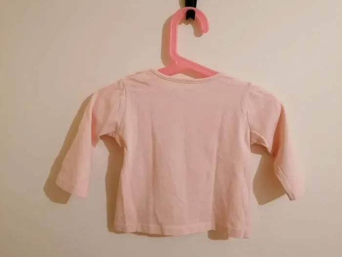 Lot tee-shirt fille manches longues 6 mois gémo - photo numéro 3