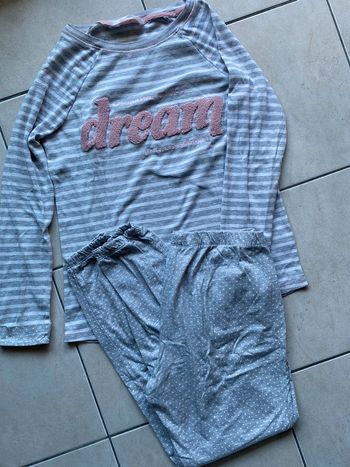 Pyjama rayé gris rose LC Waikiki 36