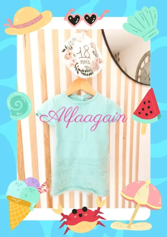 Robe pull bleue kimbaloo neuve 18mois