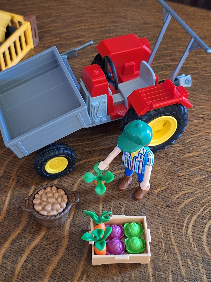 Playmobil ferme 6120 + tracteur 6131 + verger OFFERT - photo numéro 8