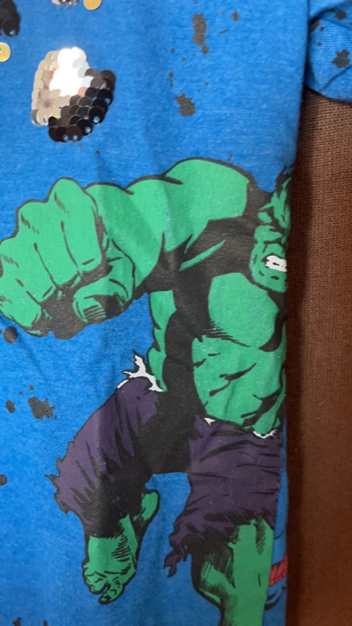 Teeshirt MC Marvel Avengers 8A sequins réversibles - photo numéro 5