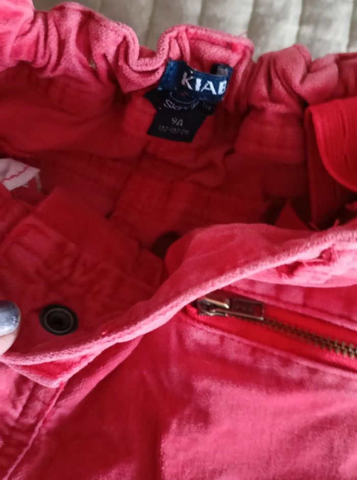 Jean skinny corail taille réglable 9 ans - photo numéro 4