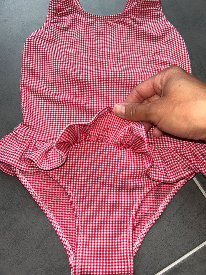 Maillot de bain 1 pièce carreaux bébé fille Bout chou - photo numéro 2