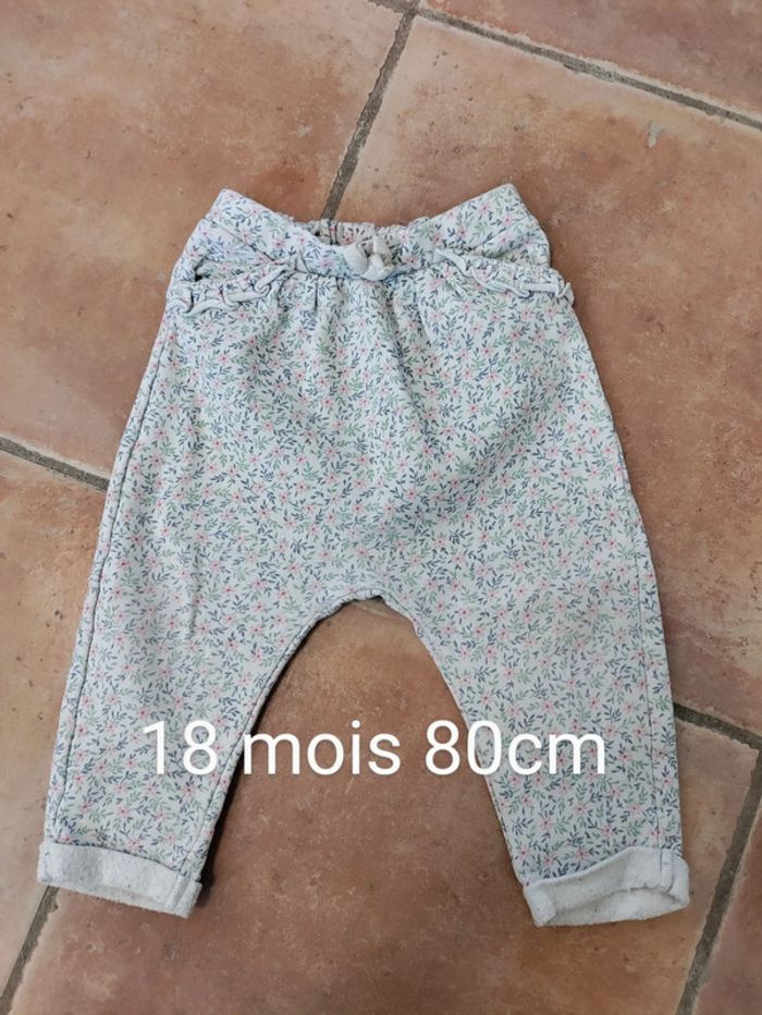 Sarouel molleton 18 mois 80cm