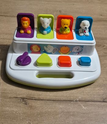 Jouet pop-up cache-cache animaux 