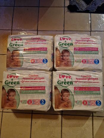 160 couches Love and Green taille 5