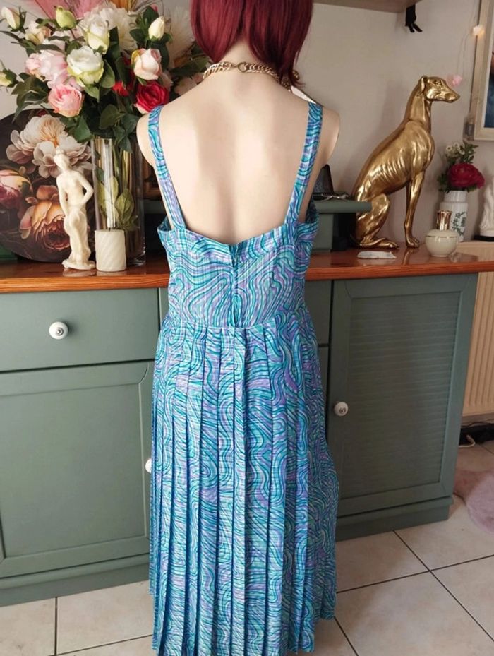 💐 Ensemble Vintage Robe & Boléro Plissés T40/42💐 - photo numéro 8