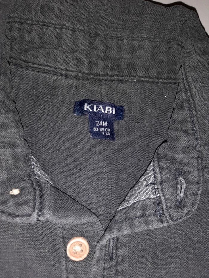 Chemise jean grise - photo numéro 2