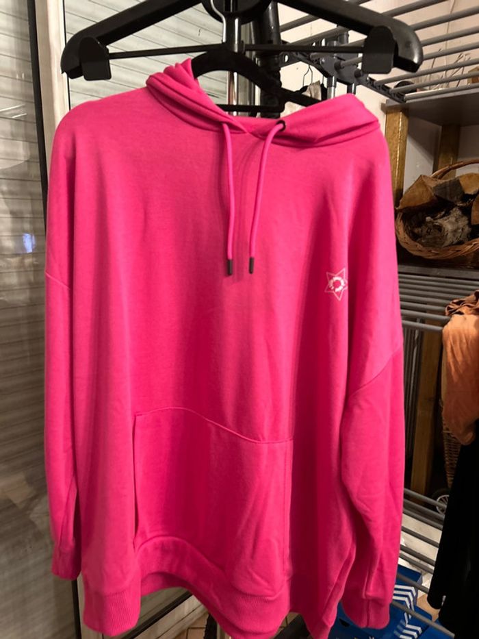 Sweat-shirt à capuche fuschia Night Addict
