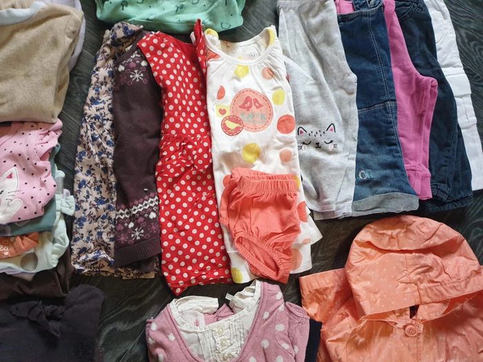 Lot de 23 vêtements été fille 9 mois - photo numéro 3