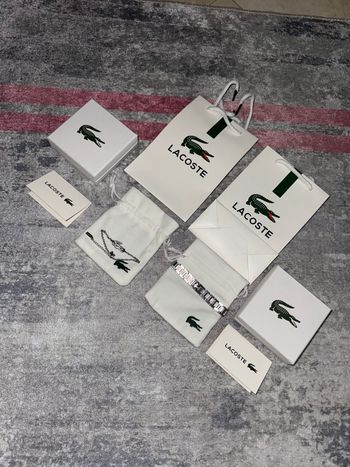 Lots de 2 bracelets Lacoste  homme et femme 