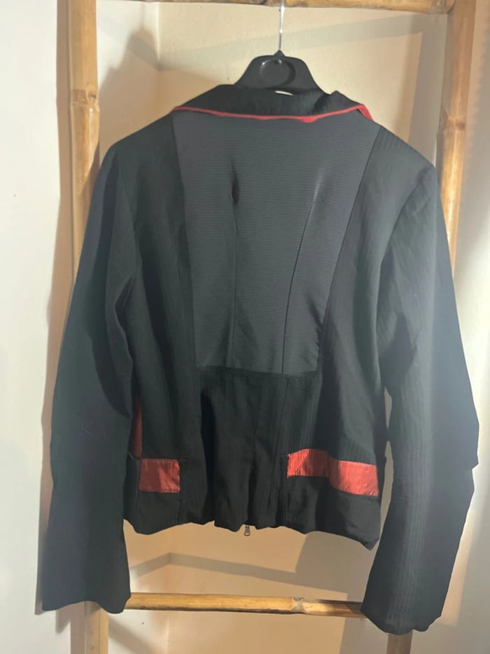 Veste noire et rouge Liliane H - photo numéro 6