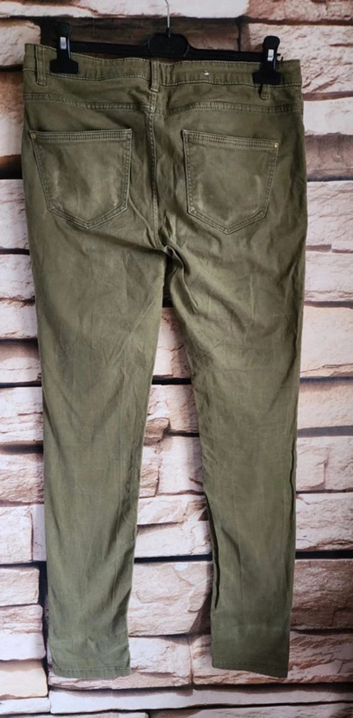 🌸Jeans skinny Vert olice Camaieu Taille 42🌸 - photo numéro 3