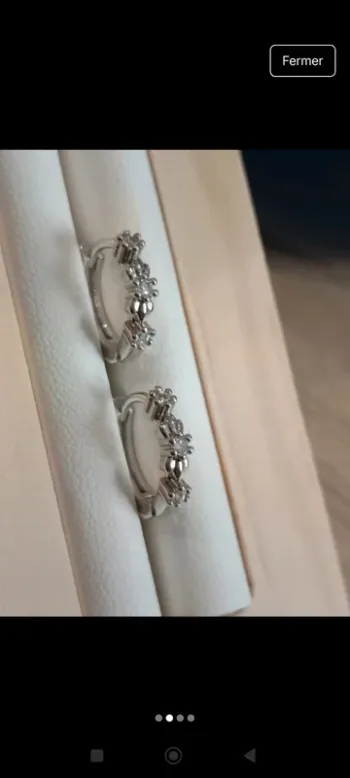 Boucles d'oreilles petites créoles argent