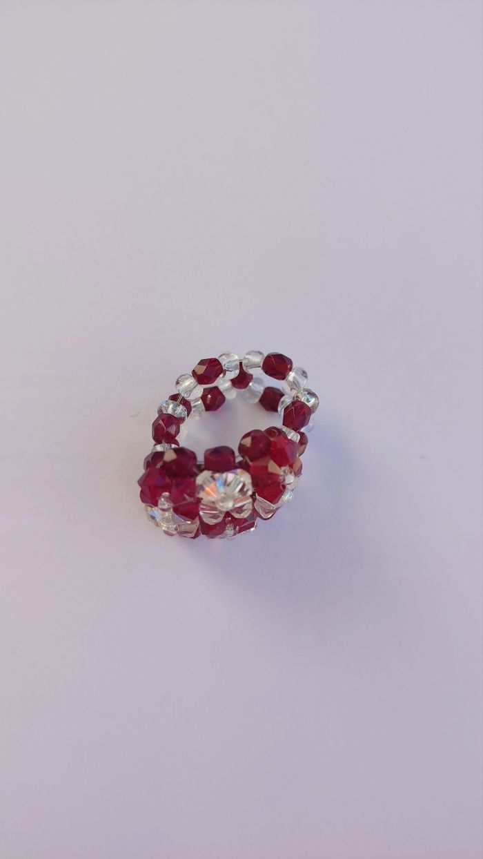 Bague perles Swarovski y2k - photo numéro 2