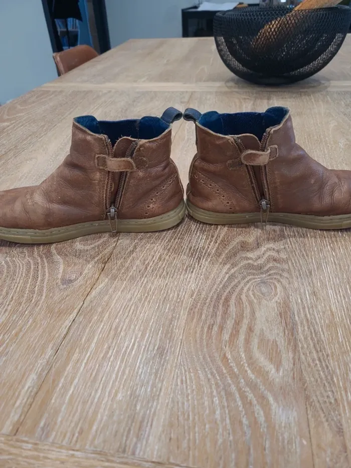 Bottines cuir marron fille 31 Okaidi - photo numéro 6