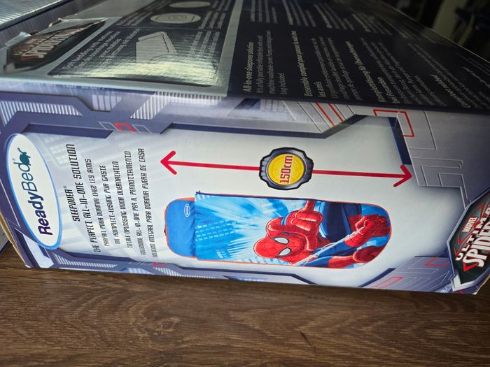 Lit gonflable enfant avec sac de couchage intégré Reine des neige  ou Spiderman - photo numéro 3
