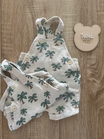 Lot de 2 salopettes - Taille 3 mois
