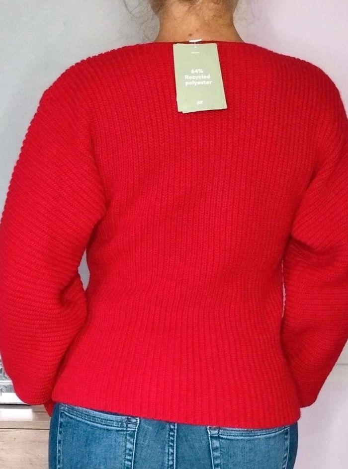 Pull hiver chaud - Laine - Rouge - H&M - XS - Neuf étiquette - photo numéro 4