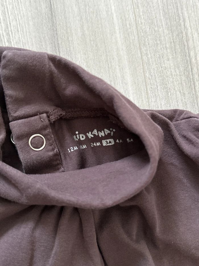 Cole roulé marron fille Kidkanai 3 ans - photo numéro 2