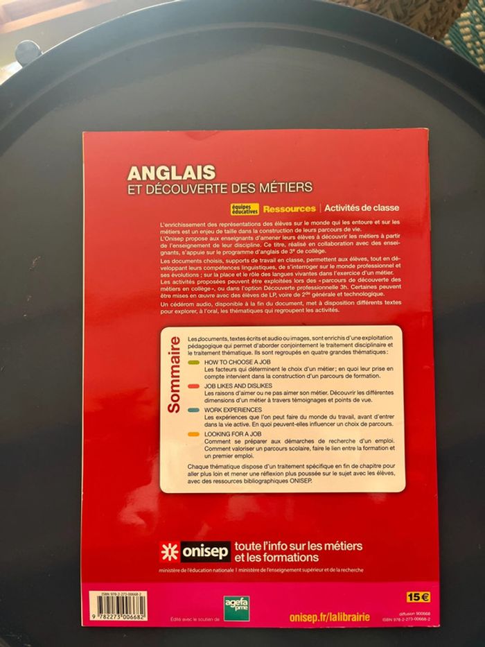 Livre onisep anglais - photo numéro 2