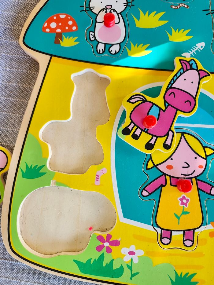 Puzzle en bois maison - photo numéro 3