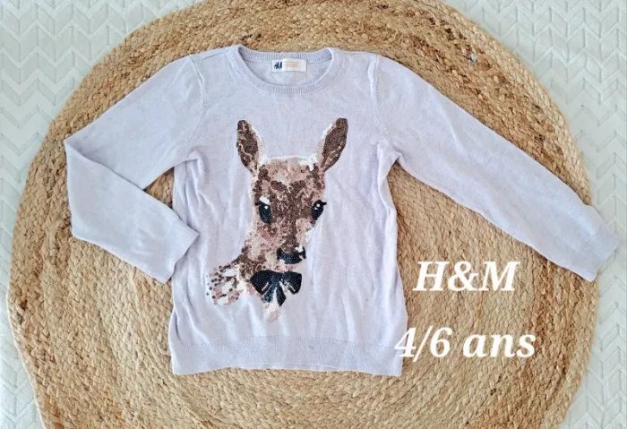 Pull h&m taille 4/6 ans