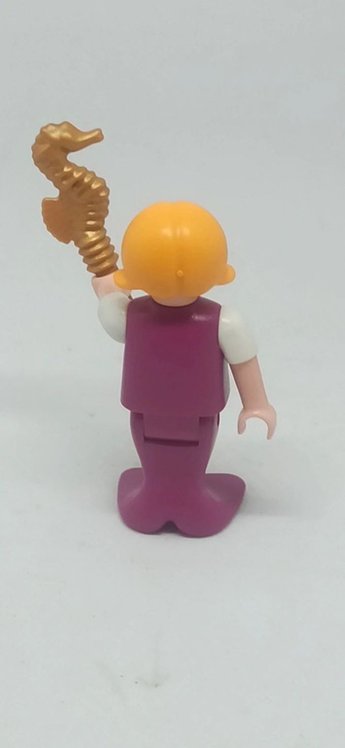 Fille enfant sirène avec hippocampe doré playmobil - photo numéro 3
