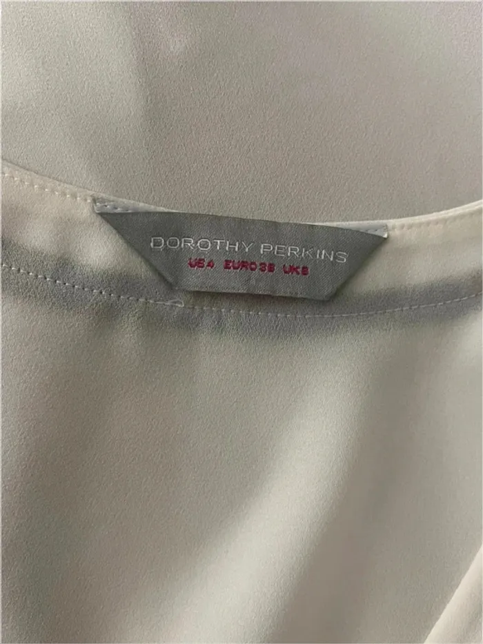 Blouse blanche à détails noirs Dorothy Perkins - photo numéro 5
