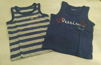 Lot de 2 maillots de corps - 18 mois