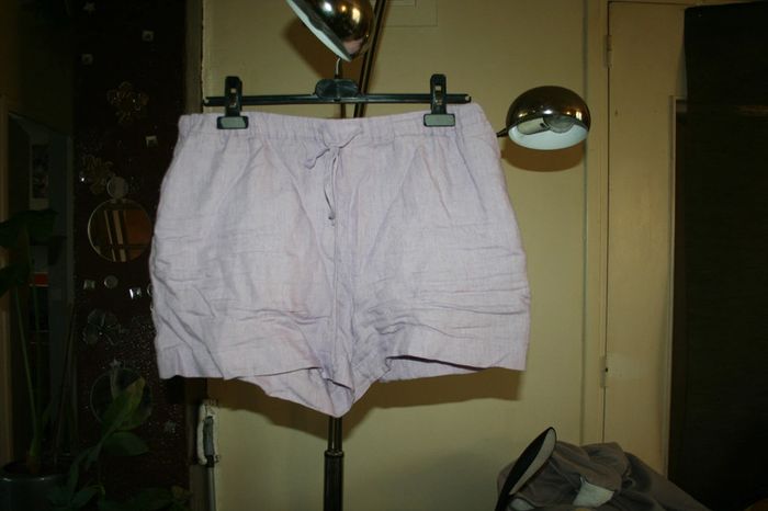 🌸👍Nouveauté 👍#Short #lin #parme #pastel Taille 40 "Mango" Tendance 2023 Neuf 🌸