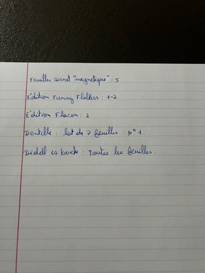 Lots de feuilles Diddl le prix n’est pas exacte faite moi votre liste ! - photo numéro 6
