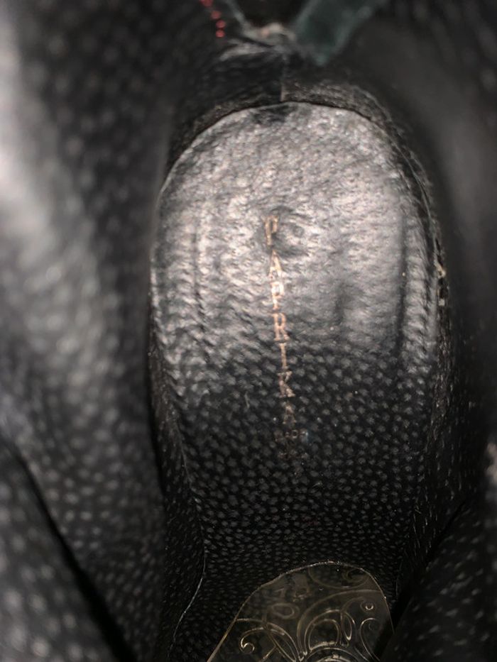 Bottines à talons en cuir Paprika Taille 37 - photo numéro 5