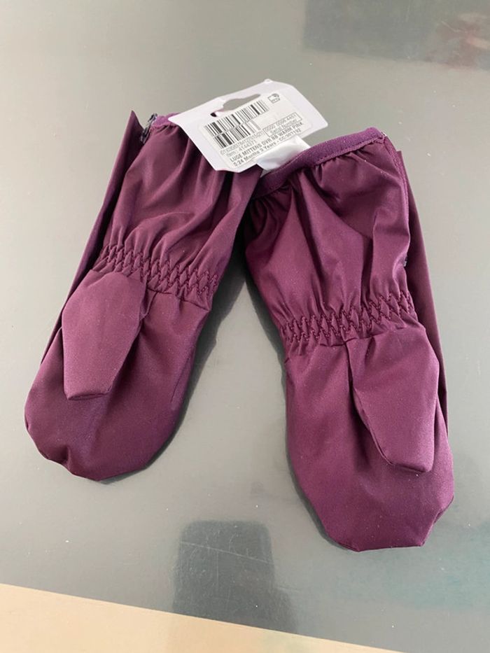 Moufle gants de ski luge Bebe 500 warm violettes - photo numéro 3